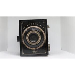 VINTAGE 1940s AGFA Shur-Flash Box Camera – For Parts or Display – Collectible